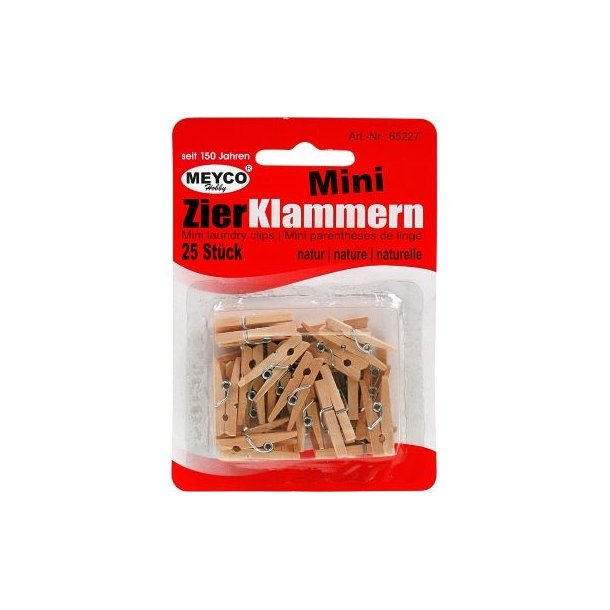 Miniklemmer 25mm ca 25 stk