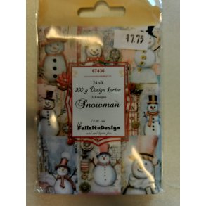 Toppers Snowman 24 stk 7x10cm 200g
