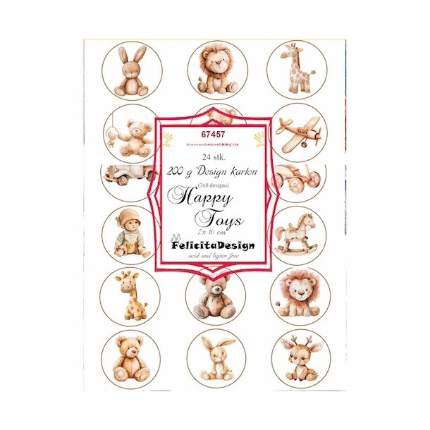 Toppers Happy Toys 3x8design 7x10cm 200g