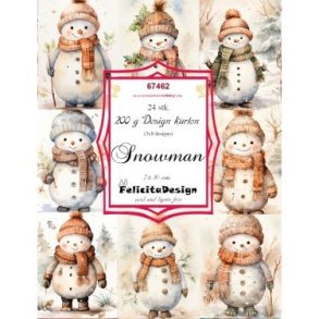 Toppers Snowman 24 stk 7x10cm 200g