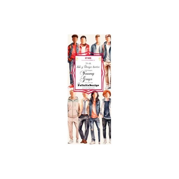Toppers Young guys 23 stk 5,5x14cm 200g