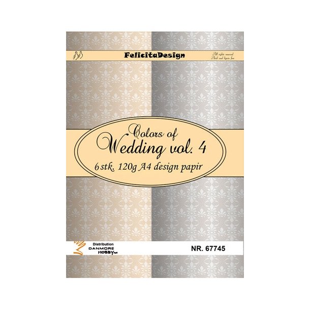  Felicita Design Color of wedding vol 3 6 stk A4 120g