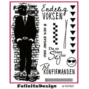  Felicita Design Stempel Dreng med div. tekster 