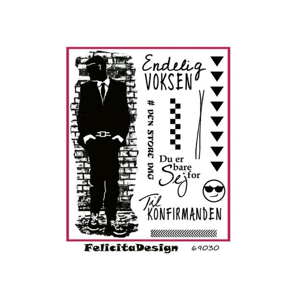  Felicita Design Stempel Dreng med div. tekster 