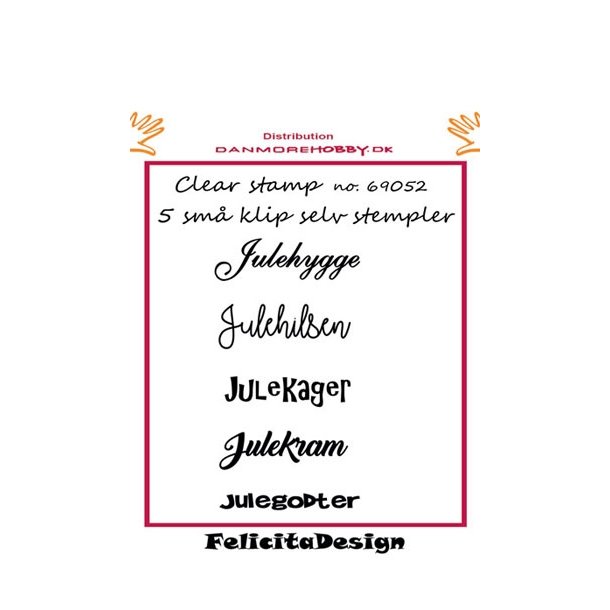  Felicita stempel 5 sm� klip selv stempler