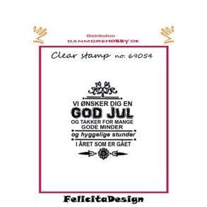 Felicita stempel Vi �nsker dig en god jul