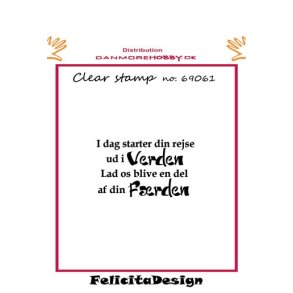  Felicita Design stempel I dag starter din rejse