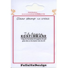  Felicita Design stempel Til dagens konfirmand