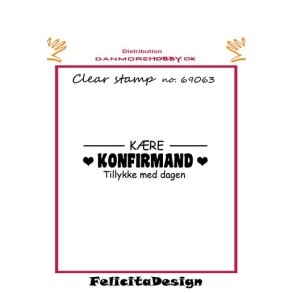  Felicita Design stempel K�re konfirmand