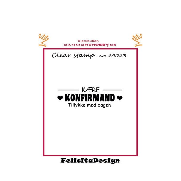  Felicita Design stempel K�re konfirmand