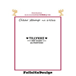  Felicita Design stempel Tillykke med dagen