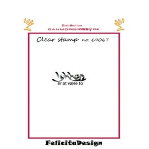  Felicita Design stempel Lykken er at v�re to