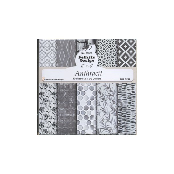 Felicita Design Anthracit 15x15cm 3x10 design 200g