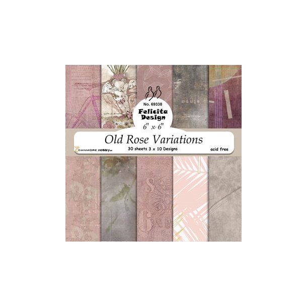 Felicita Design Old Rose Variations 15x15cm 3x10 design 200g