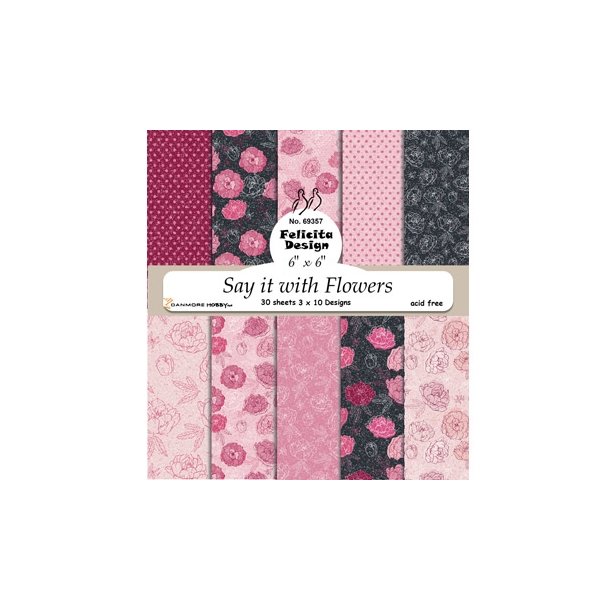  Felicita Design Say it with flowerw 15x15cm 3x10 design 200g