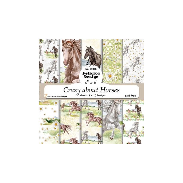  Felicita Design Crazy about horses 15x15cm 3x10 design 200g