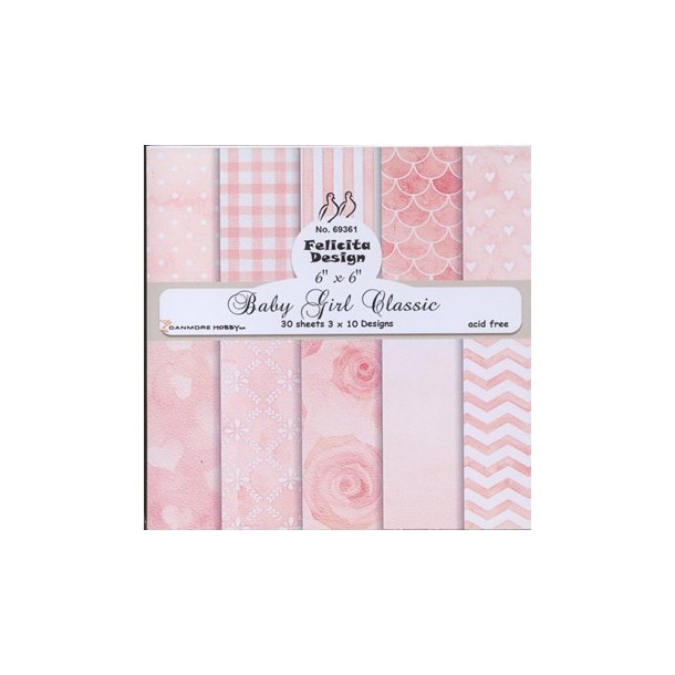 Felicita Design Baby girl classic 3x10design 15x15cm 200g