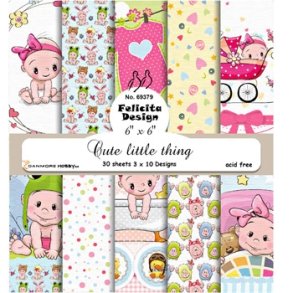 Felicita Design Cute little thing 3x10design 15x15cm 200g