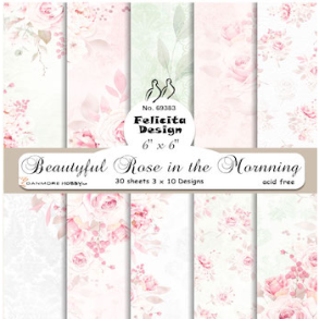 Felicita Design Beautyful rose in the morning 3x10 ark 15x15cm 200g
