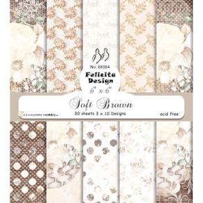 Felicita Design Soft brown 3x10 ark 15x15cm 200g