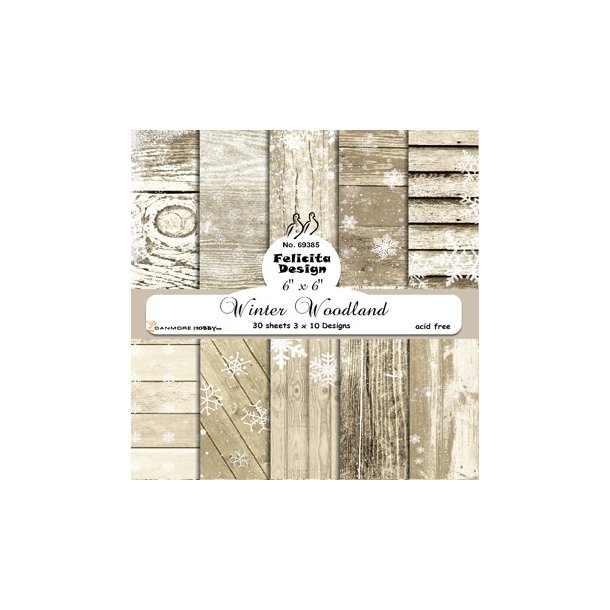 Felicita Design Winter woodland 3x10design 15x15cm 200g