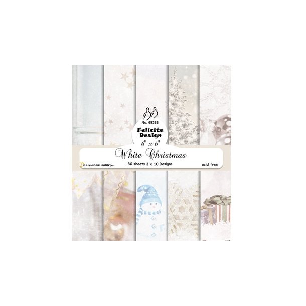 Felicita Design White christmas 3x10 design 15x15cm 200g
