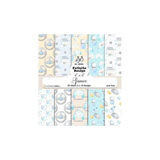 Felicita Design Gamer 3x10 design 15x15cm 200g