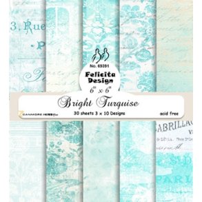 Felicita Design Bright turquise 3x10 design 15x15cm 200g