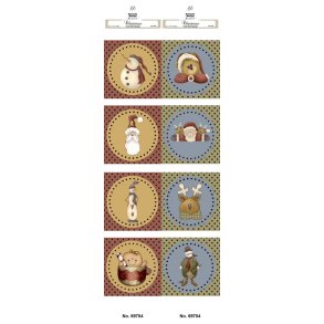  Felicita Design Gave/manilla m�rker med nisser 6x2 design 4,2x8,3cm 