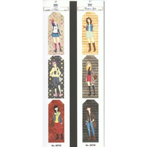   Felicita Design Gave/manilla m�rker 6x2 design pige 3,3x8,5cm