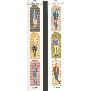 Felicita Design Gave/manilla m�rker 6x2 design herrer 3,3x8,5cm