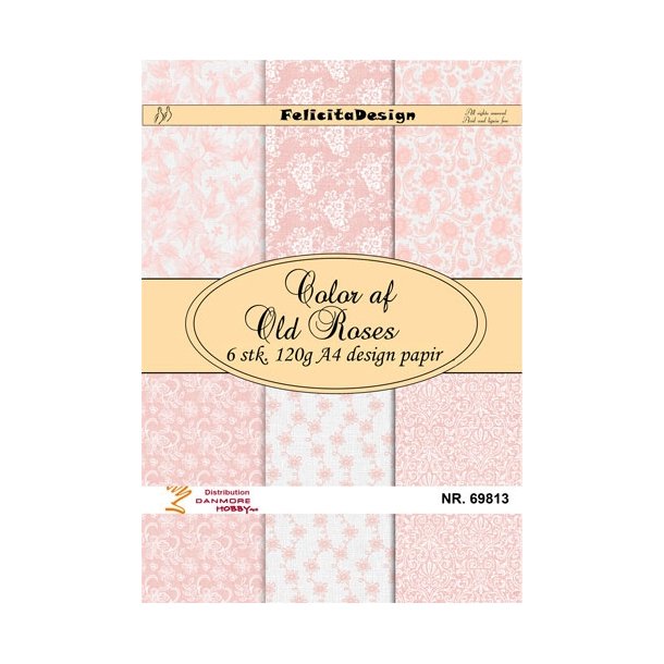  Felicita Design A4 Color of old roses 6 stk 120g