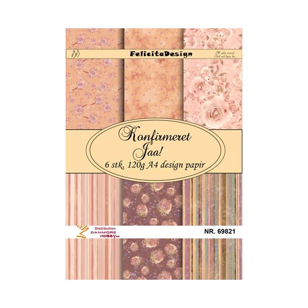  Felicita Design Konfirmeret Jaa 6 stk A4 120g