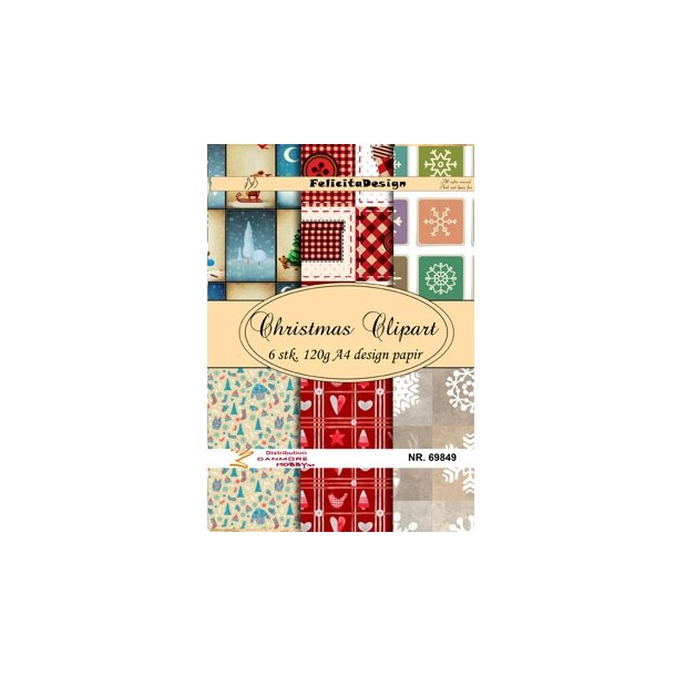 Felicita Design Christmas Clipart 6 stk A4 120g