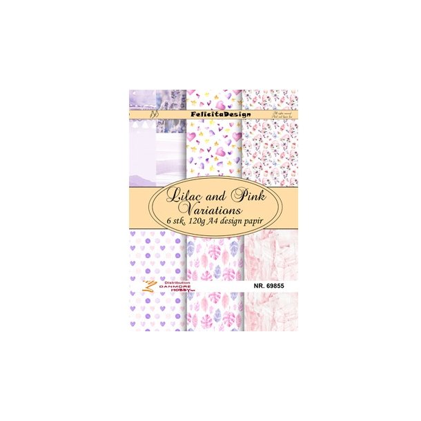 Felicita Design Lilac and pink variations 6 ark A4 120g