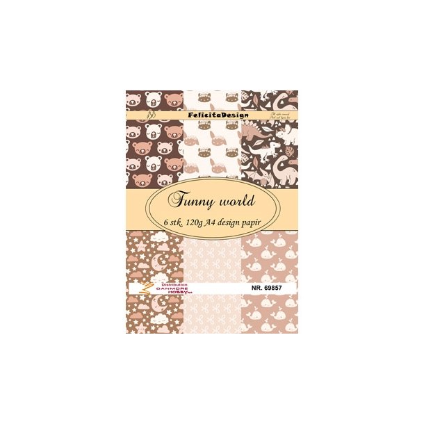 Felicita Design A4 Funny world 6 ark 120g