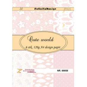 Felicita Design A4 Cute world 6 ark 120g