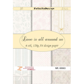 Felicita Design Love is all around us A4 6 ark 120g