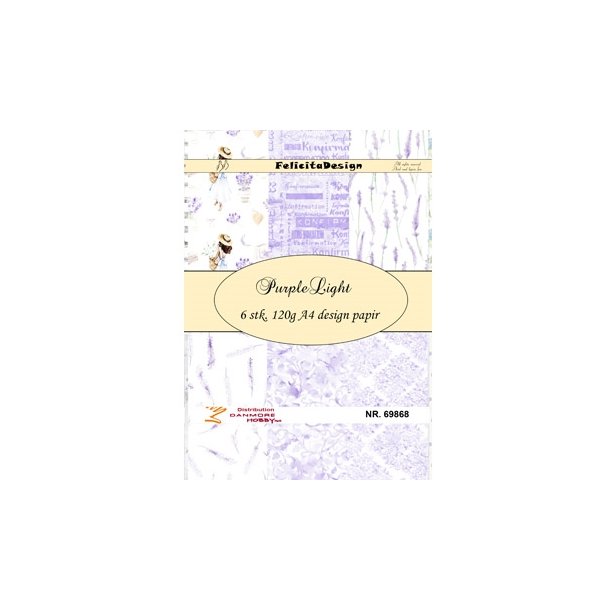 Felicita Design Purple light A4 6 stk 120g