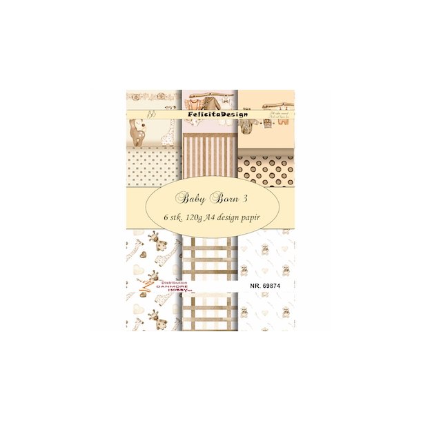 Felicita Design Baby Born 3 A4 6 stk 120g