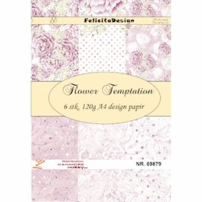 Felicita Design Flower templation 6 stk A4 120g