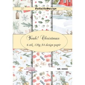 Felicita Design A4 Yeah christmas 6 ark 120g