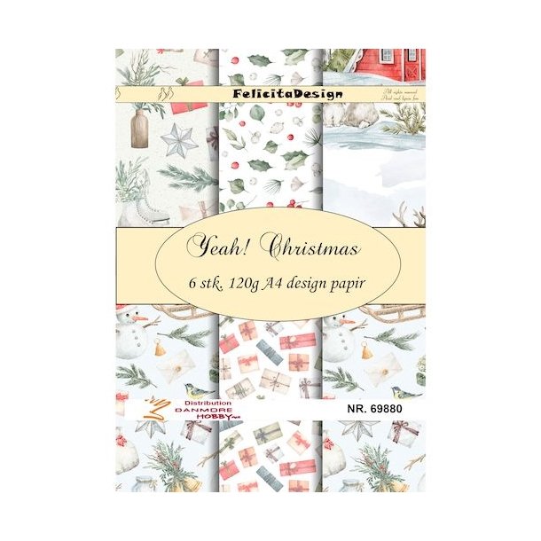 Felicita Design A4 Yeah christmas 6 ark 120g