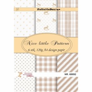Felicita Design A4 Nice little pattern 6 stk 120g