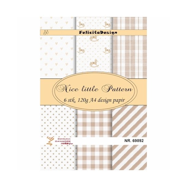 Felicita Design A4 Nice little pattern 6 stk 120g