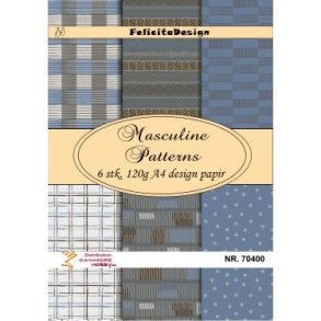 Felicita Design Pattern for cardmaking A4 6 stk 120g