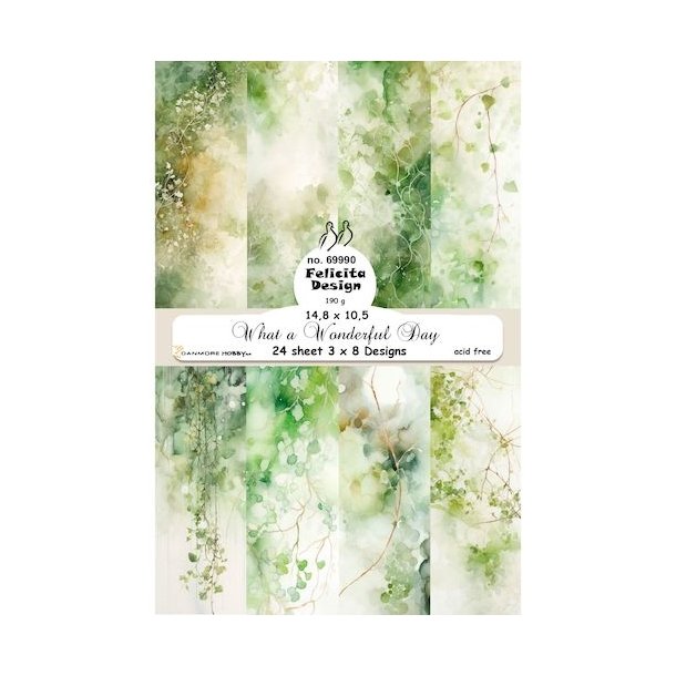 Card A6 What a wonderful day 3x8design 200g