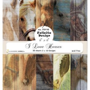 Felicita Design I love horses 3x10design 15x15cm 200g