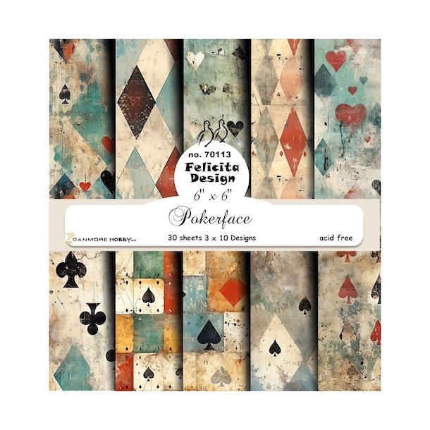 Felicita Design Pokerface 15x15cm 3x10design 200g
