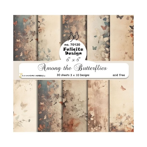 Felicita Design Among the butterflies 3x10design 15x15cm 200g